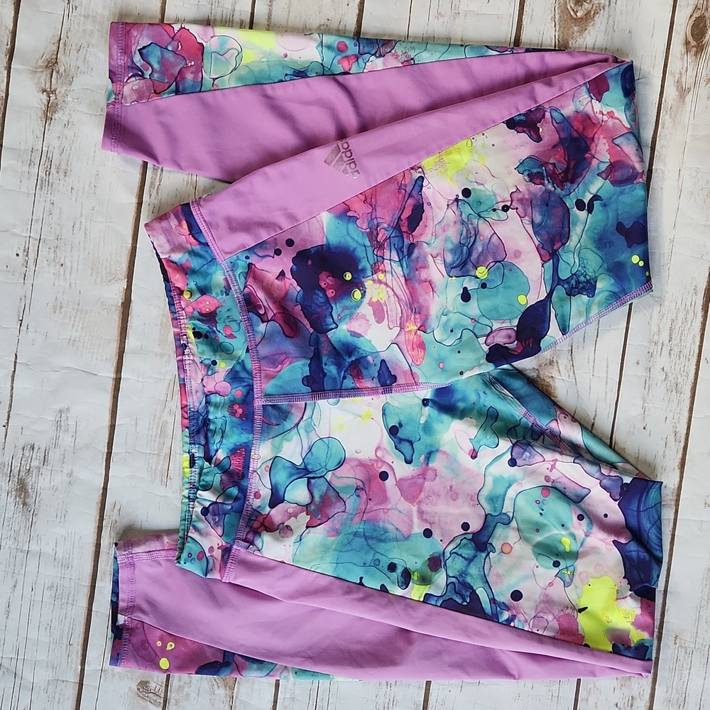 Girls Adidas leggings. Sz M. 10 12
